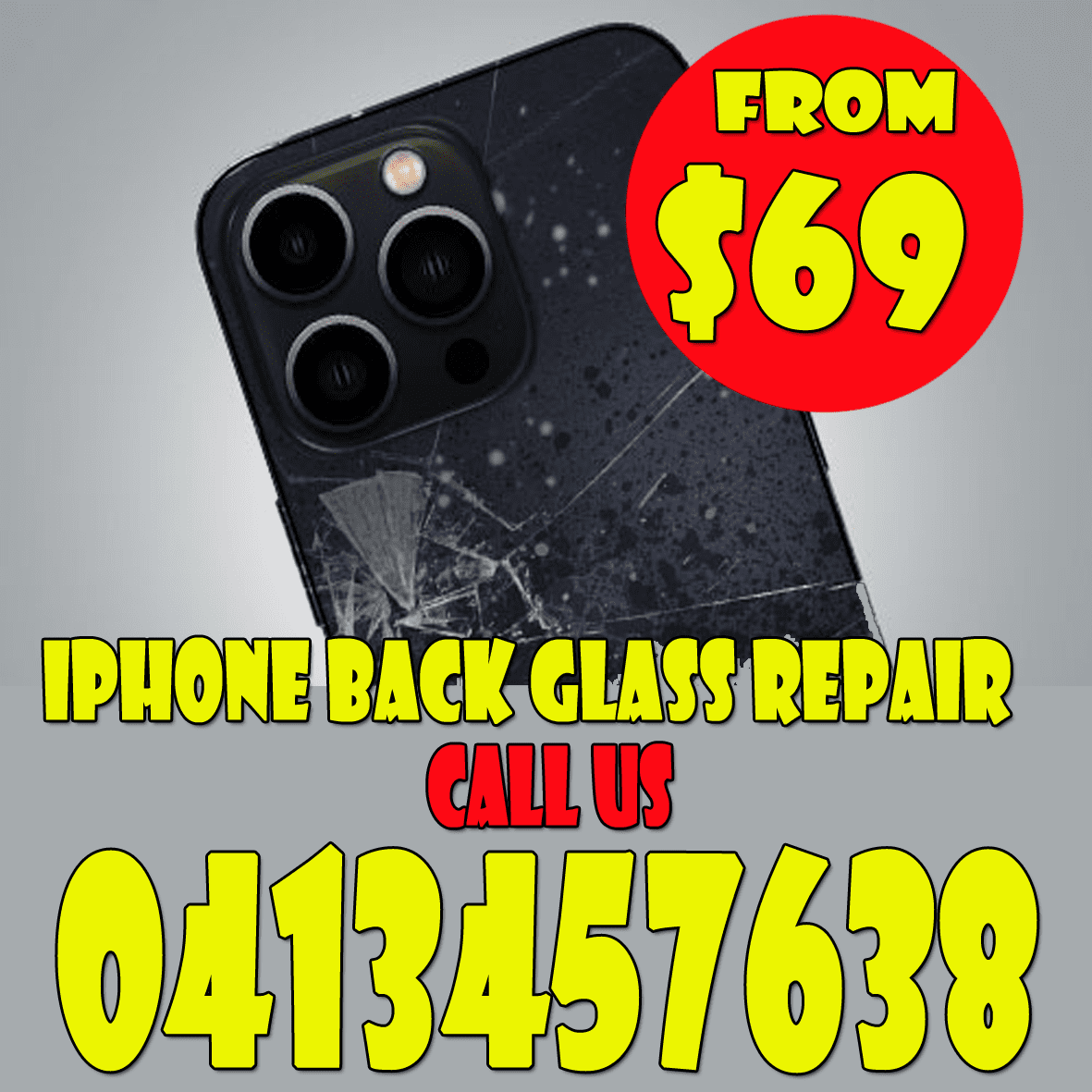 Repair Back Glass iPhone 11 Pro Max / Cracked Broken Glass Without Laser  Machine 
