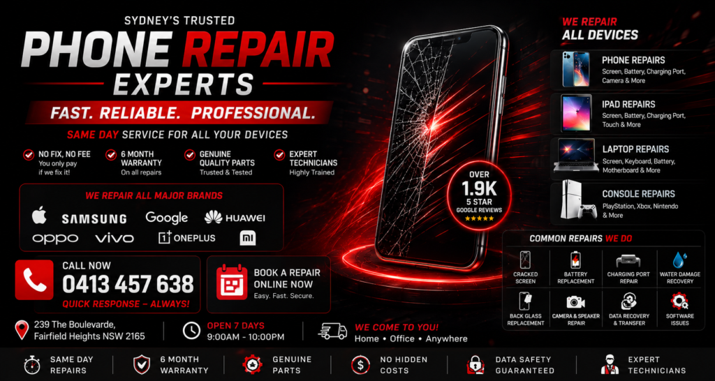 ASAP Phone Repair Sydney | 24/7 Mobile Repairs Come To You